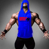 New Fashion Tank Top Men Fitness Shirt Bodybuilding Singlet Workout Vest Men Cotton Sleeveless Shirts Gym Hoodies aidase-shop