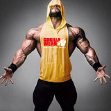 New Fashion Tank Top Men Fitness Shirt Bodybuilding Singlet Workout Vest Men Cotton Sleeveless Shirts Gym Hoodies aidase-shop