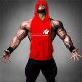 New Fashion Tank Top Men Fitness Shirt Bodybuilding Singlet Workout Vest Men Cotton Sleeveless Shirts Gym Hoodies aidase-shop