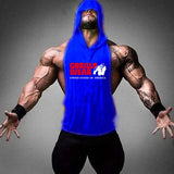 New Fashion Tank Top Men Fitness Shirt Bodybuilding Singlet Workout Vest Men Cotton Sleeveless Shirts Gym Hoodies aidase-shop