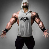 New Fashion Tank Top Men Fitness Shirt Bodybuilding Singlet Workout Vest Men Cotton Sleeveless Shirts Gym Hoodies aidase-shop