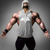 New Fashion Tank Top Men Fitness Shirt Bodybuilding Singlet Workout Vest Men Cotton Sleeveless Shirts Gym Hoodies aidase-shop