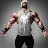 New Fashion Tank Top Men Fitness Shirt Bodybuilding Singlet Workout Vest Men Cotton Sleeveless Shirts Gym Hoodies aidase-shop