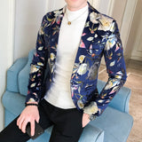 Men Blazer 2021 Spring New Colorblock Plaid Blazer Men Slim Casual Man Blazers Wedding Business Party Clothing Dress Men Coats aidase-shop