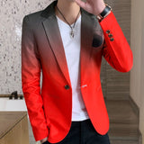 Men Blazer 2021 Spring New Colorblock Plaid Blazer Men Slim Casual Man Blazers Wedding Business Party Clothing Dress Men Coats aidase-shop