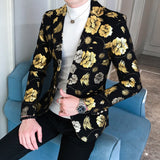 Men Blazer 2021 Spring New Colorblock Plaid Blazer Men Slim Casual Man Blazers Wedding Business Party Clothing Dress Men Coats aidase-shop