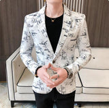 Men Blazer 2021 Spring New Colorblock Plaid Blazer Men Slim Casual Man Blazers Wedding Business Party Clothing Dress Men Coats aidase-shop