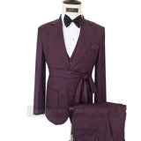 Aidase Fashion Lattice Men's Suit Slim Fit Prom Wedding Suits for Men Groom Tuxedo Jacket Pants Set Custom White Casual Men Blazer aidase-shop