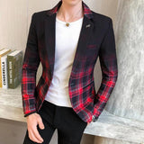 Aidase 2021 Brand clothing Men Fashion Suit Party Coat Casual Slim Fit Jackets Buttons Suit letter Floral Print Painting Blazers Male aidase-shop