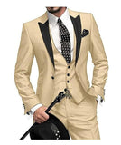 Aidase 2022 New Arrival Groomsmen Peak Black Lapel Groom Tuxedos Burgundy Men Suits Wedding Best Man Blazer (Jacket+Pants+Vest) aidase-shop