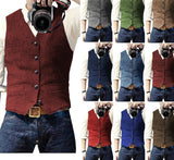 Aidase Men's Casual Suit Vest Steampunk Style Wedding Best Man Waistcoat aidase-shop