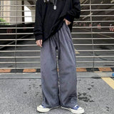 Men women trousers corduroy wide-leg pants autumn new old school fall style retro loose straight casual pants Simplicity neutral aidase-shop