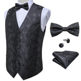 Aidase Vests For Men Slim Fit Mens Wedding Suit Vest Casual Sleeveless Formal Business Male Waistcoat Hanky Necktie Bow Tie Set DiBanGu aidase-shop