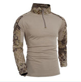 Combat Shirt Men Long Sleeve Military Style Tactical T-shirts US Army Camouflage Multicam Airsoft Special SWAT t shirts for Man aidase-shop
