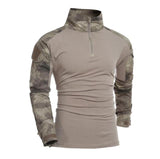 Combat Shirt Men Long Sleeve Military Style Tactical T-shirts US Army Camouflage Multicam Airsoft Special SWAT t shirts for Man aidase-shop