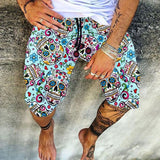 Men's Shorts Summer Shorts Bermuda shorts Beach Shorts Boho Pants Drawstring Print Graphic Prints Comfort Lightweight Knee Length Holiday Beach Stylish Casual 1 2 Inelastic mysite