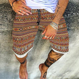 Men's Shorts Summer Shorts Bermuda shorts Beach Shorts Boho Pants Drawstring Print Graphic Prints Comfort Lightweight Knee Length Holiday Beach Stylish Casual 1 2 Inelastic mysite