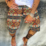 Men's Shorts Summer Shorts Bermuda shorts Beach Shorts Boho Pants Drawstring Print Graphic Prints Comfort Lightweight Knee Length Holiday Beach Stylish Casual 1 2 Inelastic mysite